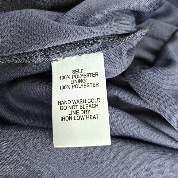 Lulus Wrap Dress Here's To Us High Low Maxi - Denim Blue- XL - NWT - Picture 7 of 11